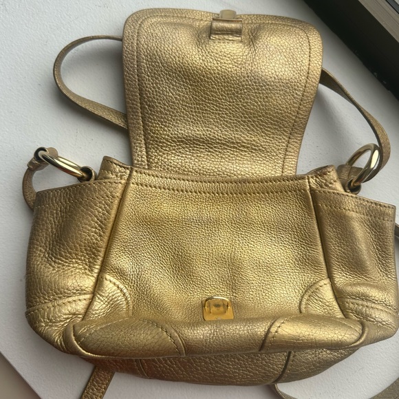 Prada Gold Leather Women's Bag - Picture 6 of 8